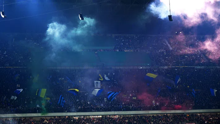 tifosi dell'Inter e i cori contro i napoletani
