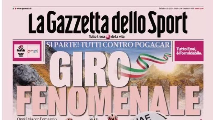 PRIMA PAGINA GAZZETTA DELLO SPORT OGGI: “Inzaghi al rinnovo, ci metto la firma”