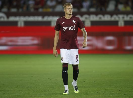 TURIN, ITALY - AUGUST 18: Ivan Ilic of Torino FC during the Coppa Italia match between Torino FC and Modena FC at Stadio Olimpico Grande Torino on August 18, 2025 in Turin, Italy. Photo: Nderim Kaceli