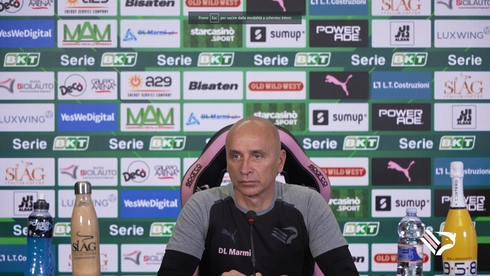 VIDEO, verso Palermo-Pisa: le parole di mister Corini in conferenza stampa - immagine 1