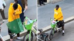 Thuram uno di noi: fa shopping in centro e torna a casa… in bici!