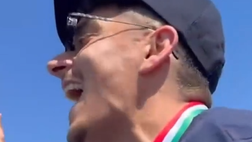 Di Lorenzo scatenato sulle note di Angelo Famao: Rafa Marin riprende tutto!