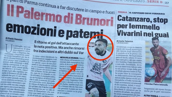 Brunori uomo copertina, ma il giornale commette una gaffe: la testa non è la sua. Ecco chi è - immagine 1