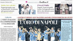 PRIMA PAGINA IL MATTINO OGGI: “L’oro di Napoli”