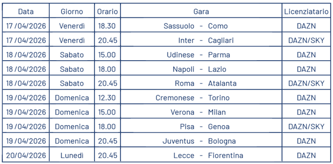 Milan-Juve, Como-Inter e non solo: ecco date e orari dalla 32a alla 34a giornata di Serie A- immagine 3