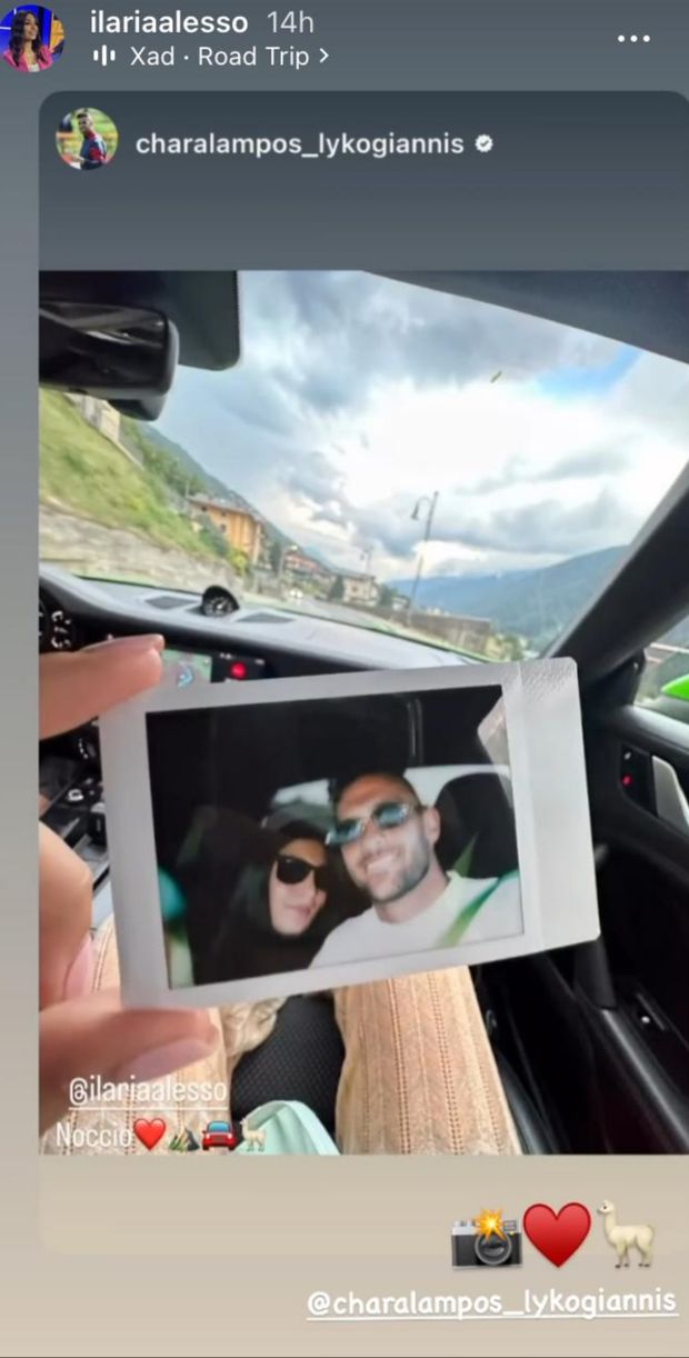 Ilaria Alesso e Lykogiannis, tv e calcio: una estate di sorrisi e di affetto- immagine 2