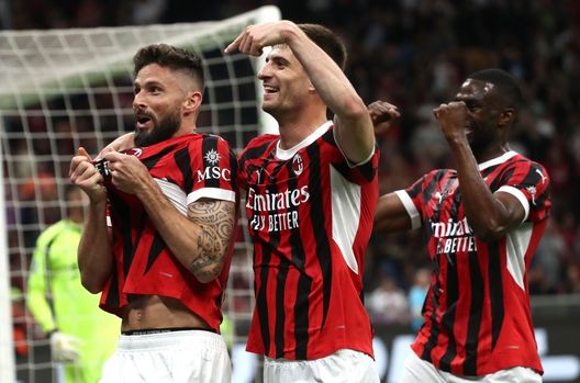 Olivier Giroud in Milan-Salernitana 3-3 di sabato 25 maggio 2024 (Foto di Marco Luzzani/Getty Images)  Milan-Pareggi