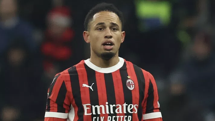 Noah Okafor AC Milan Milan-Sassuolo 6-1 Coppa Italia 2024-2025