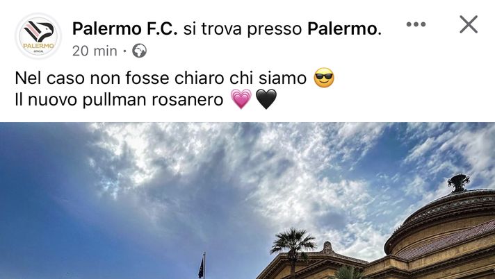 Palermo, cambia look il pullman della formazione di Corini: le immagini palermo