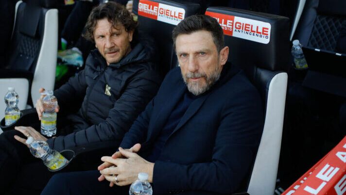 UDINE, ITALY - FEBRUARY 01: Manager of Venezia Eusebio Di Francesco before kick off at the Serie A match between Udinese and Venezia at Stadio Friuli on February 01, 2025 in Udine, Italy. (Photo by Timothy Rogers/Getty Images) Di Francesco: “Problema al tendine rotuleo per Stankovic, non è da poco. Pohjanpalo…” - immagine 1