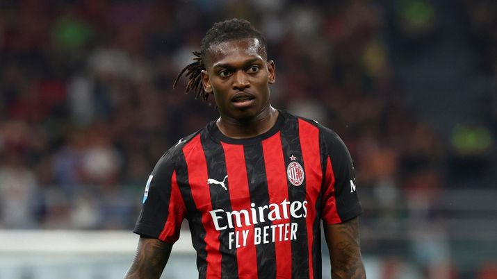 Rafael Leao, attaccante AC Milan, durante Milan-Juventus di Serie A