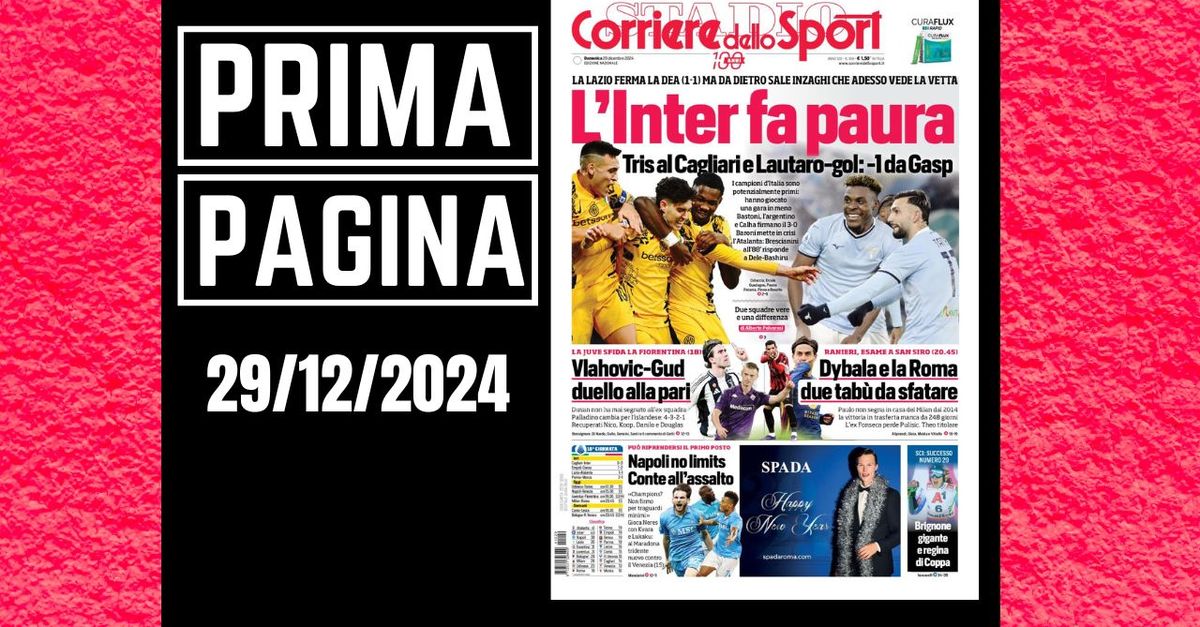 Prima pagina Corriere dello Sport: “Fonseca perde Pulisic. Theo titolare”