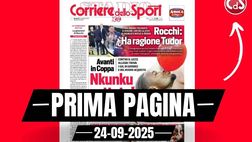 Prima pagina Corriere dello Sport: “Nkunku settete! Festa con il palloncino. Milan avanti”