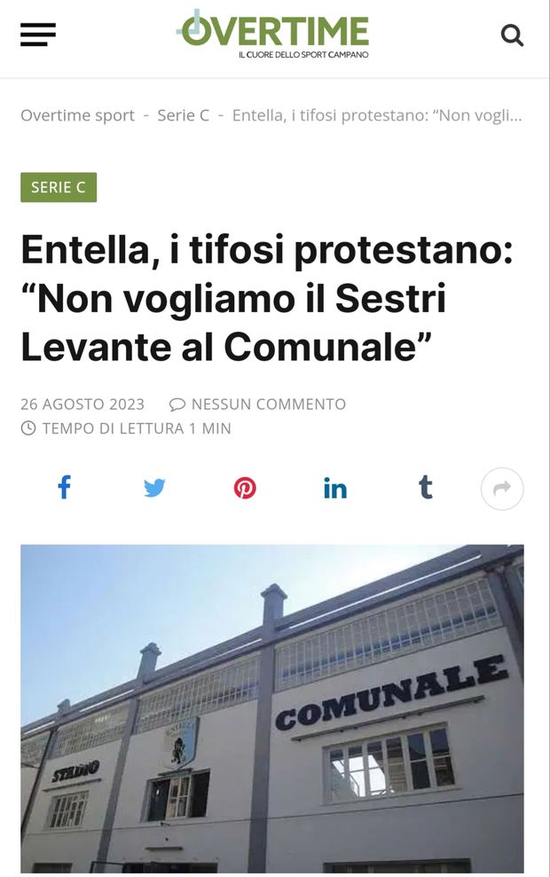 Entella, derby ultras contro il Sestri Levante: “Qui il Corsaro non entra”- immagine 2