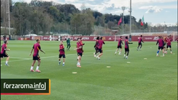 Trigoria, la rifinitura alla vigilia di Roma-Bologna: presenti Massara e Ranieri