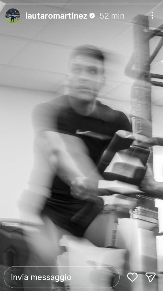 Lautaro al lavoro per tornare presto. Ieri era a San Siro con i suoi compagni- immagine 3