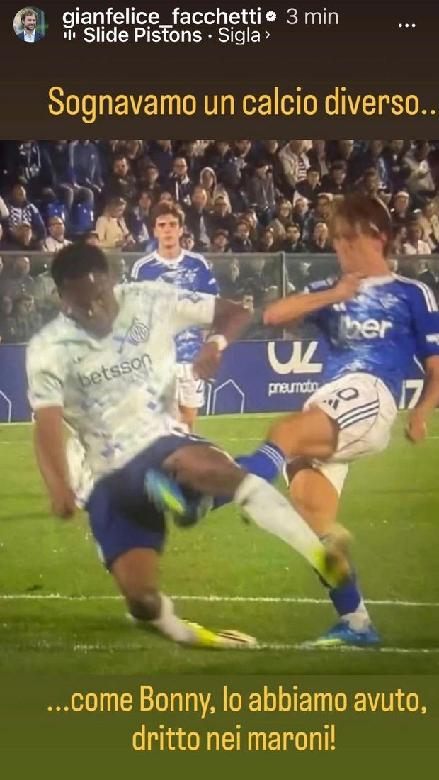 Il commento ironico di Gianfelice Facchetti dopo il rigore assegnato al Como: “Sognavamo…”- immagine 2