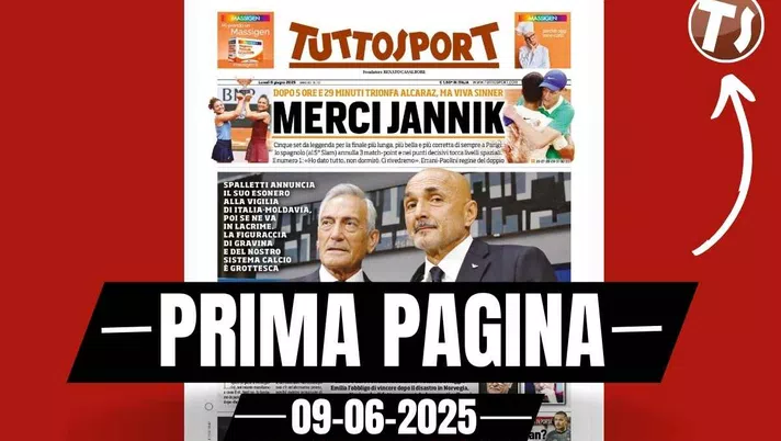 Prima pagina Tuttosport: 'Milinkovic-Savic al Milan? Torino su Caprile'