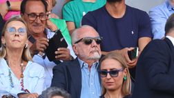 De Laurentiis, spettatore al Via del Mare: il gesto del presidente dopo Lecce-Napoli