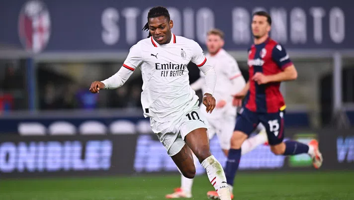 Rafael Leao AC Milan Bologna-Milan 2-1 Serie A 2024-2025