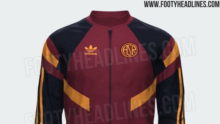 Roma e Adidas, prevista una nuova collezione retro: come potrebbe essere la felpa - immagine 1