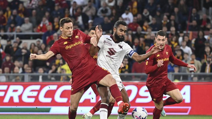 ROME, ITALY - NOVEMBER 13: AS Roma player Nemanja Matic during the Serie A match between AS Roma and Torino FC at Stadio Olimpico on November 13, 2022 in Rome, Italy. (Photo by Luciano Rossi/AS Roma via Getty Images) Torino: sola una vittoria nelle ultime 13 sfide giocate sul campo della Roma - immagine 1