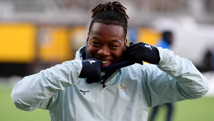 BODO, NORWAY - APRIL 09: Tijjani Noslin of SS Lazio during a training session ahead of their UEFA Europa League 2024/25 quarter final first leg match at Aspmyra Stadion on April 09, 2025 in Bodo, Norway. (Photo by Marco Rosi - SS Lazio/Getty Images) Lazio, Noslin lancia sui social un torneo di calcio ad Amsterdam: i dettagli - immagine 1