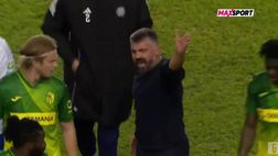 VIDEO / Gattuso infuriato: protesta con l’arbitro e litiga con un avversario