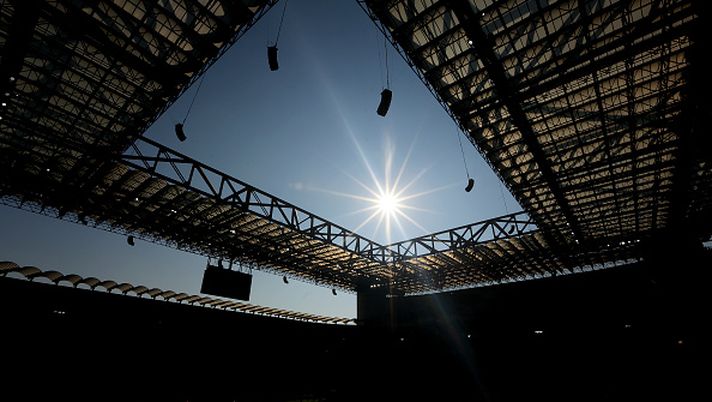 MILAN, ITALY - JANUARY 29: General view inside the stadium prior to the Serie A match between AC MIlan and US Sassuolo at Stadio Giuseppe Meazza on January 29, 2023 in Milan, Italy. (Photo by Giuseppe Cottini/AC Milan via Getty Images) Dove e come vedere Milan: Sassuolo: tv e streaming