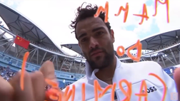 Berrettini, messaggio in napoletano sulla telecamera: “Mamm do Carmine!”