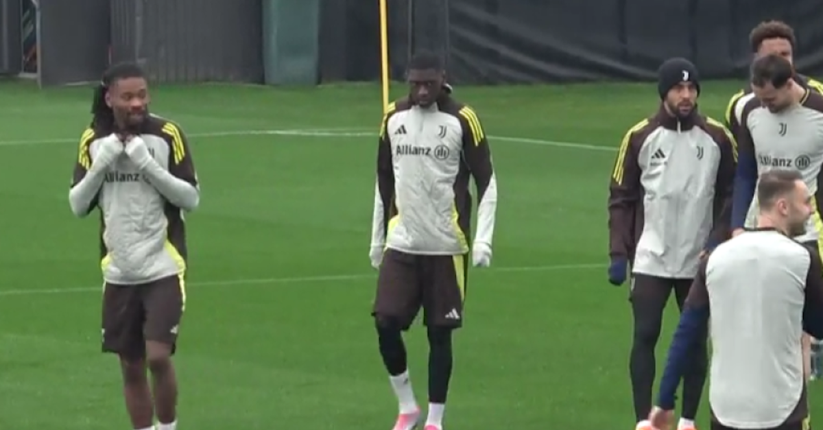 Juventus, ieri primo allenamento di Kolo Muani con i bianconeri | VIDEO