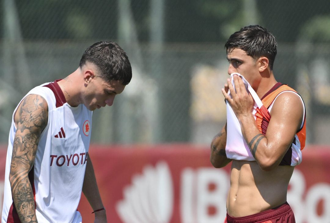 Roma, seduta di allenamento a Trigoria: il “benvenuto” a Soulé e Dahl – FOTO GALLERY- immagine 1