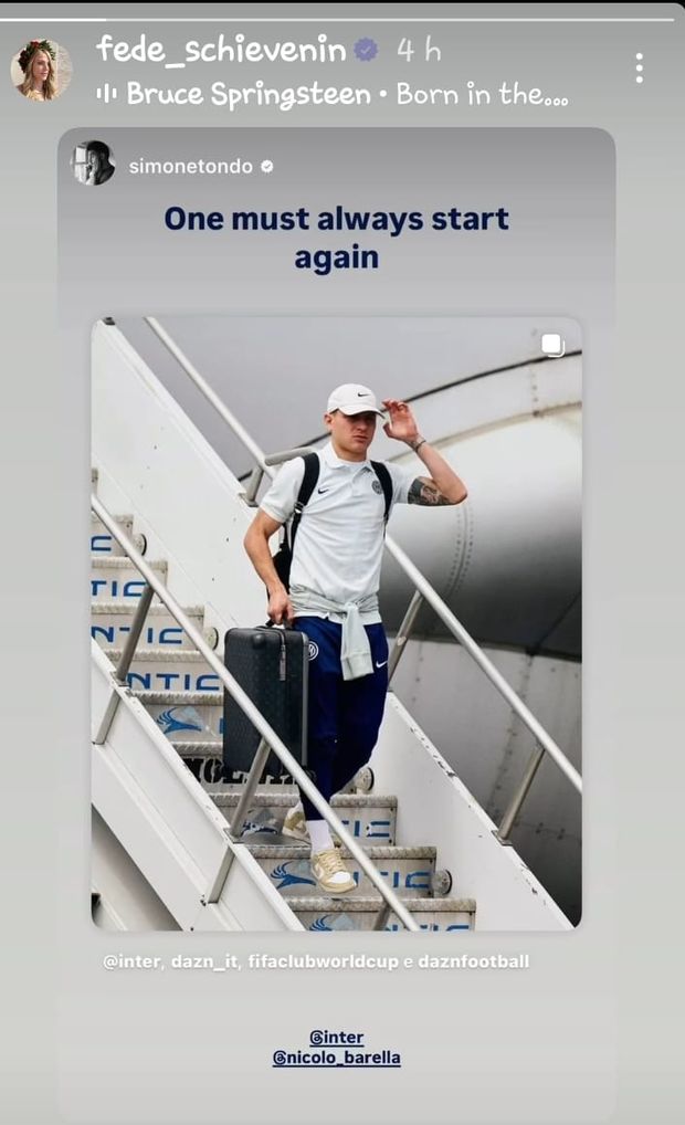 “Bisogna sempre ricominciare da capo”. Il post della moglie di Barella- immagine 2