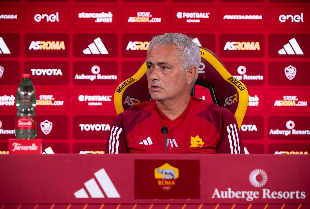 La conferenza stampa di Mourinho alla vigilia della Salernitana – FOTO GALLERY - immagine 7