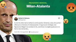 Dalle critiche ad Allegri a quelle agli attaccanti: Milan, tifosi furiosi sui social