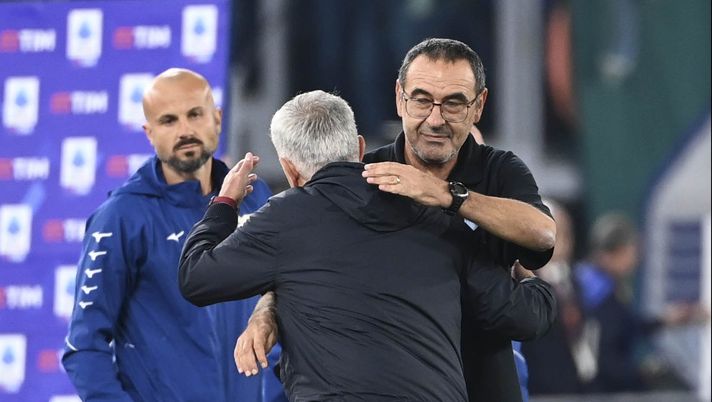 Getty Images Lazio, Sarri: “Non ho rivalità con Mourinho. Mi sta simpatico e lo rispetto” - immagine 1
