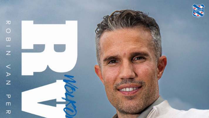 Robin van Persie è il nuovo allenatore dell'Heerenveen - Foto tratta da Account Instagram scheerenveenofficial
