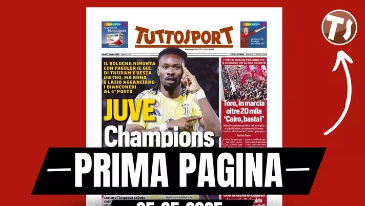Prima Pagina Tuttosport 5 maggio