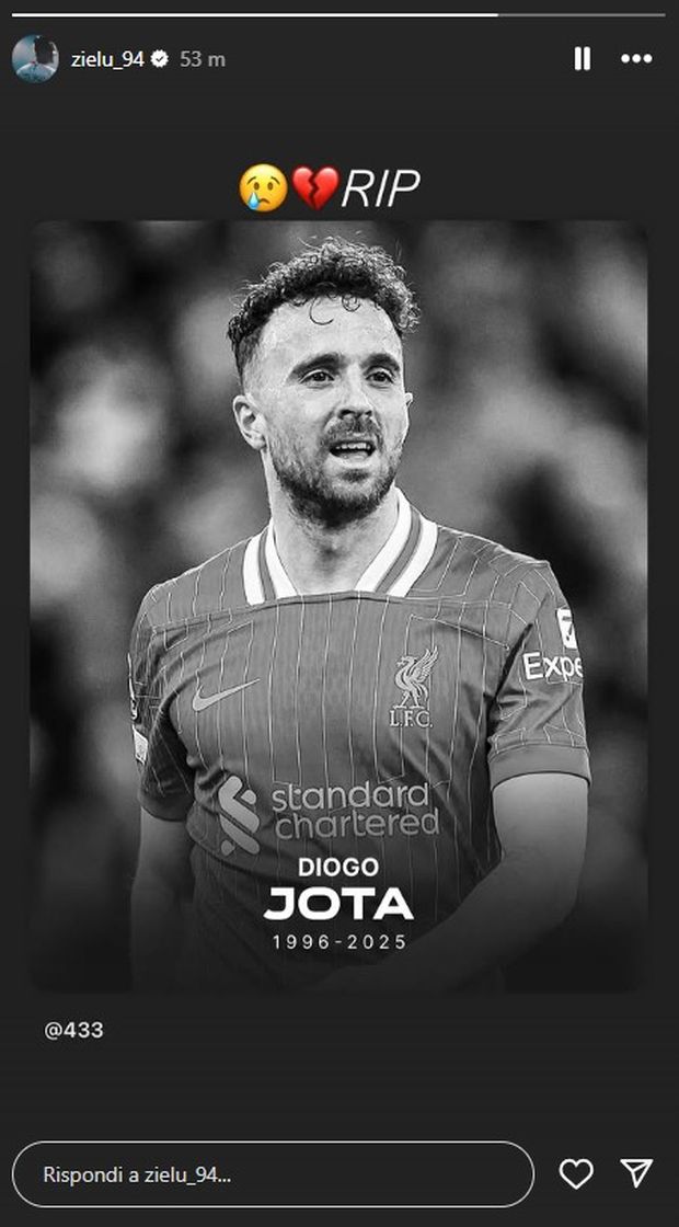 Scomparsa Diogo Jota, il cordoglio di Bisseck, Bastoni e Dumfries- immagine 4