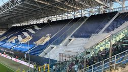 Torino, tifosi in aperta contestazione: settore ospiti svuotato prima della fine