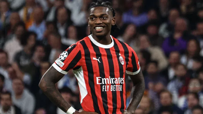 Rafael Leao AC Milan Real Madrid-Milan 1-3 Champions League 2024-2025
