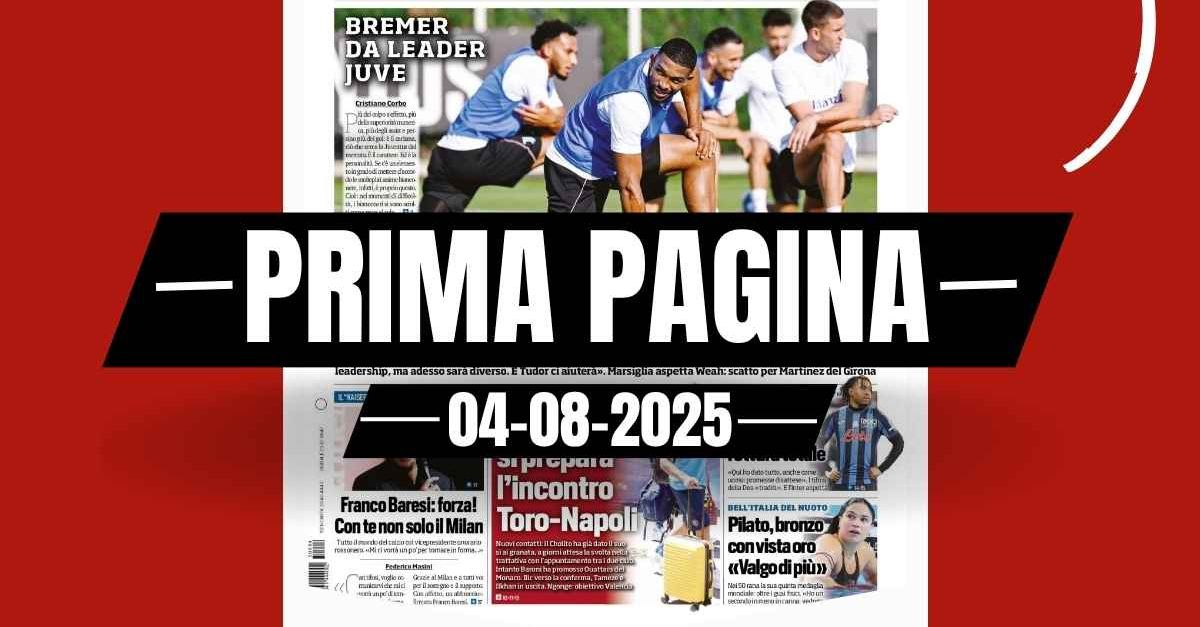 Prima pagina Tuttosport: “Baresi, forza! Con te non solo il Milan” Prima pagina Tuttosport: “Baresi, forza! Con te non solo il Milan”