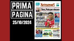 Prima pagina Tuttosport: “Juventus, Weah chiama David”