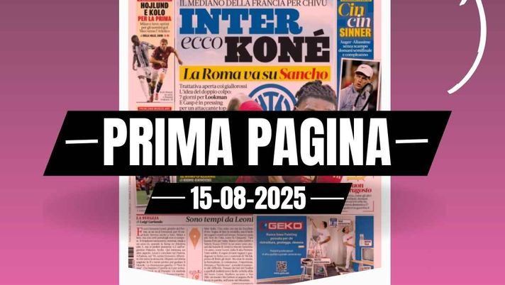 Prima pagina Gazzetta dello Sport: Milan Hojlund per la prima!