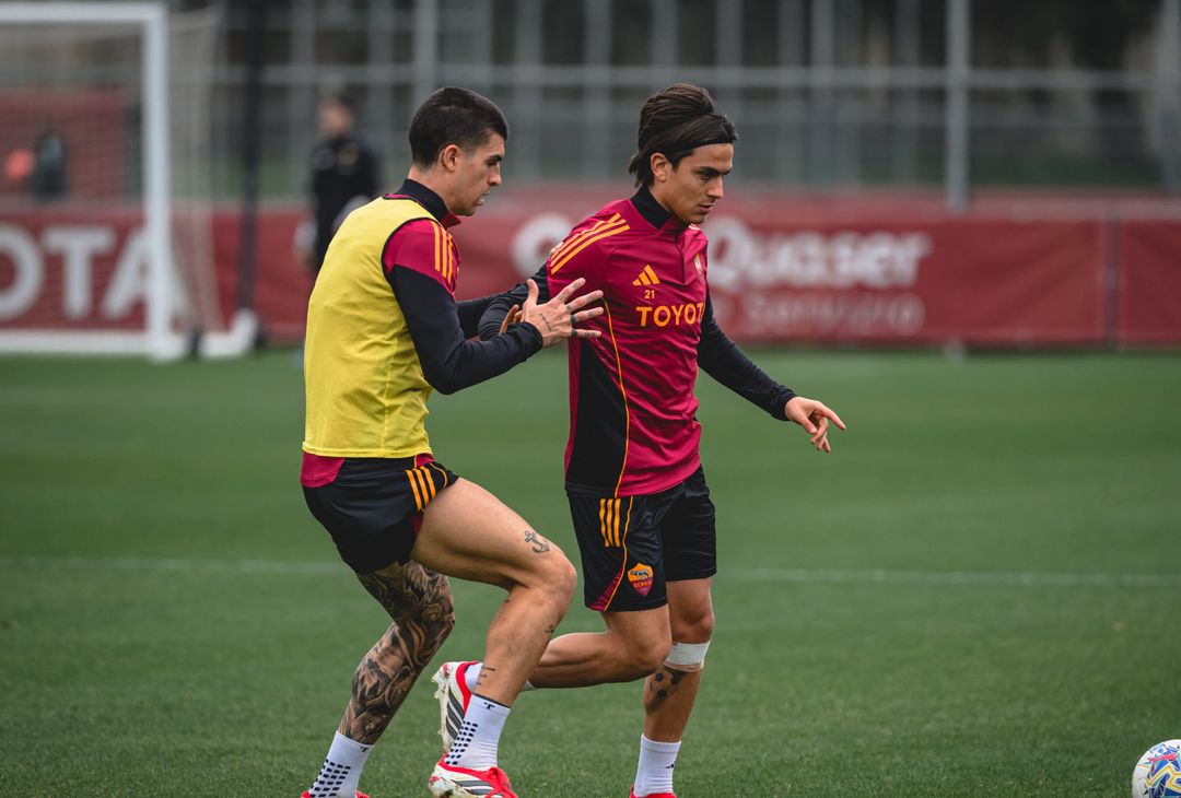 Trigoria, l’allenamento a -2 da Roma-Juventus: Dybala in gruppo – FOTO GALLERY - immagine 4