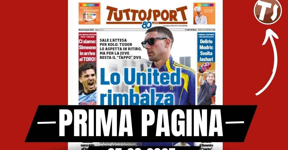 Prima pagina Tuttosport: Milan, delirio Modric, svolta Jashari. Vlahovic … Prima pagina Tuttosport: Milan, delirio Modric, svolta Jashari. Vlahovic …