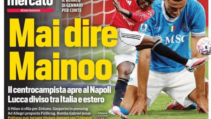 Il Napoli sui media: le prime pagine dei quotidiani di oggi- immagine 1