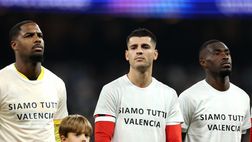 Spagna: Real e Milan ricordano vittime di Dana, emozioni forti
