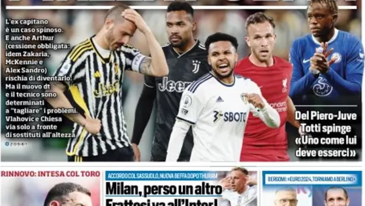 EDICOLA TS – Milan, perso un altro. Frattesi va all’Inter. Nuova beffa dopo Thuram - immagine 1
