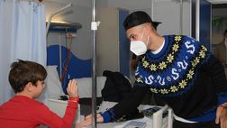 Lautaro: “Visita in ospedale ai più piccoli, spero di avergli regalato un sorriso”